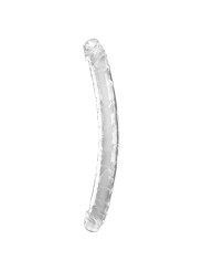 KING COCK - DOUBLE TROUBLE DILDO DUPLO 46 CM TRANSPARENTE