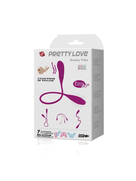 PRETTY LOVE - SMART VIBRATEUR SNAKY VIBE 7 V + 3 CHATOUILLES
