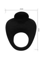 PRETTY LOVE - THIMBLE ANILLO VIBRADOR NEGRO