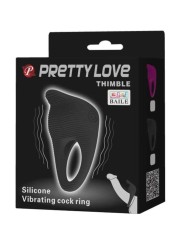 PRETTY LOVE - VINGERHOED TRILLENDE RING ZWART