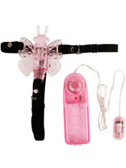 BAILE - HARNESS WITH MULTIVESPEED VIBRATING BUTTERFLY