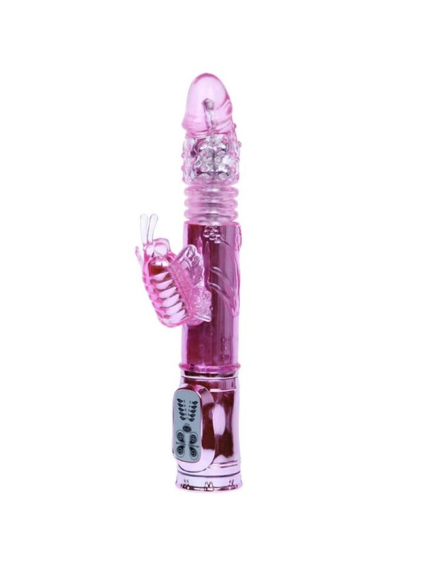 BAILE - WIEDERAUFLADBARER VIBRATOR MIT ROTATION UND POCHENDEN SCHMETTE