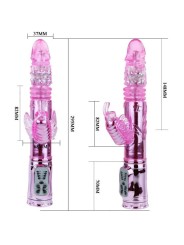 BAILE - VIBRATEUR RECHARGEABLE AVEC STIMULATEUR DE PAPILLON ROTATION E