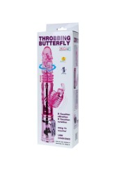 BAILE - RECHARGEABLE VIBRATOR WITH ROTATION AND THROBBING BUTTERF STIM