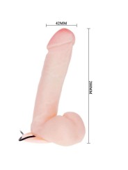BAILE - REALISTIC DILDO WITH VIBRATION AND ROTATION 20 CM
