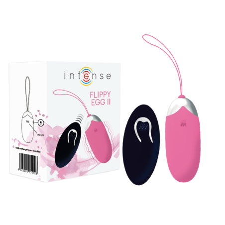 INTENSE - FLIPPY II OPLAADBARE EGG AFSTANDSBEDIENING ROZE