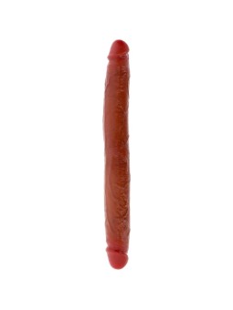 GET REAL - DUBBELZIJDIGE SILICONEN DILDO CARAMEL 35 CM