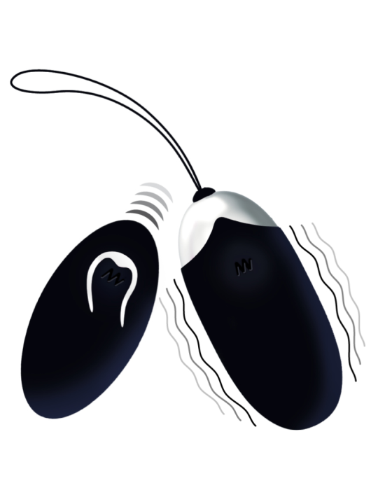 INTENSE - OEUF VIBRANT FLIPPY II AVEC TÉLÉCOMMANDE NOIR