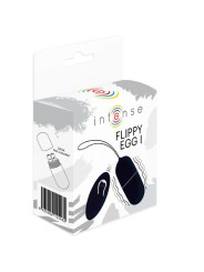 INTENSE - OEUF VIBRANT FLIPPY I AVEC TÉLÉCOMMANDE NOIR