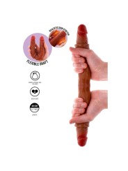 GET REAL - DOUBLE-ENDED SILICONE DILDO CARAMEL 40 CM