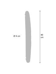 GET REAL - DOUBLE-ENDED SILICONE DILDO CARAMEL 40 CM