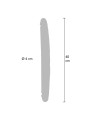 GET REAL - GODEMICHET EN SILICONE À DOUBLE EXTRÉMITÉ CARAMEL 40 CM