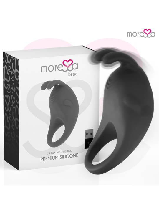 MORESSA - BRAD PREMIUM SILICONE OPLAADBAAR ZWART