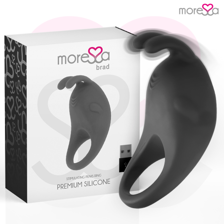 MORESSA - BRAD PREMIUM SILICONE OPLAADBAAR ZWART