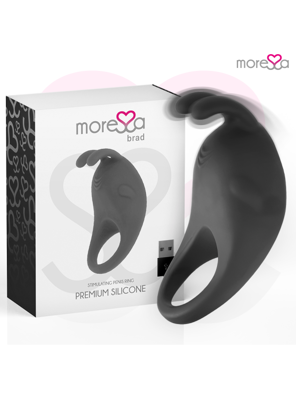 MORESSA - BRAD PREMIUM SILICONE OPLAADBAAR ZWART
