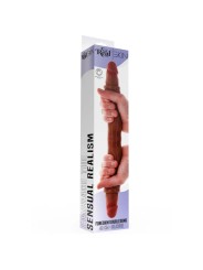 GET REAL - DOUBLE-ENDED SILICONE DILDO CARAMEL 40 CM