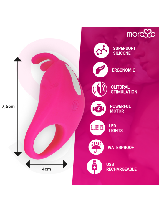 MORESSA - BRAD PREMIUM SILICONE RECHARGEABLE PINK