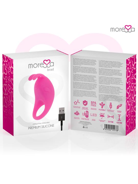 MORESSA - BRAD PREMIUM SILICONE RECHARGEABLE PINK