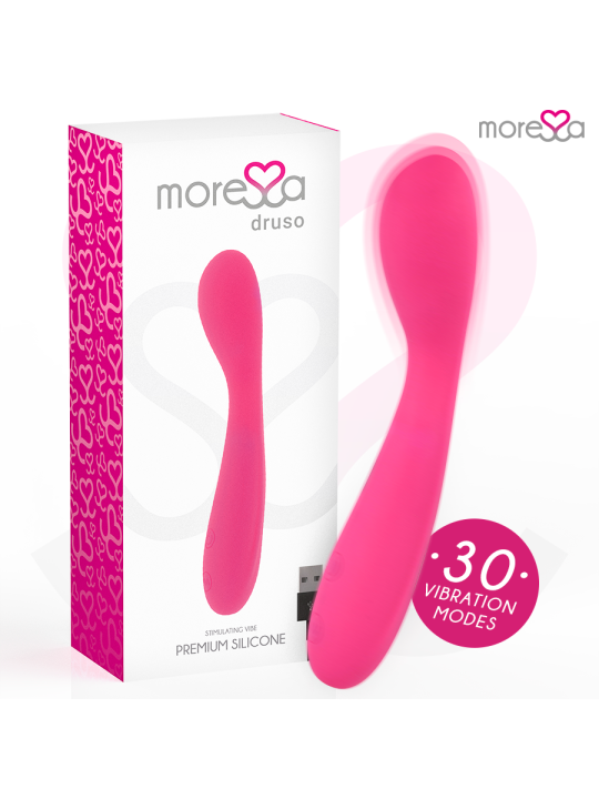 MORESSA - DRUSO MASAJEADOR DUO PUNTO G Y SUERO PELVICO PREMIUM SILICON