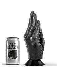 ALL BLACK - DILDO VUISTING 21 CM