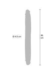 GET REAL - DOUBLE-ENDED SILICONE DILDO CARAMEL 46 CM