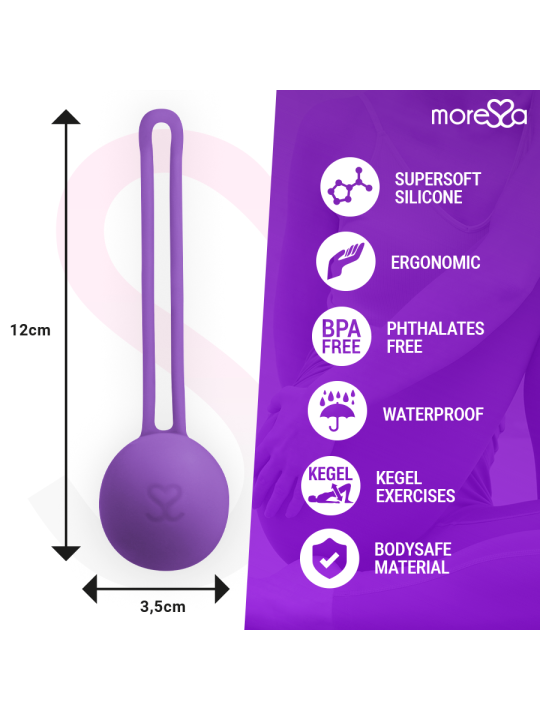 MORESSA - OSIAN ONE BEKKENBODEMTRAINING 51gr PREMIUM SILICONEN LILA