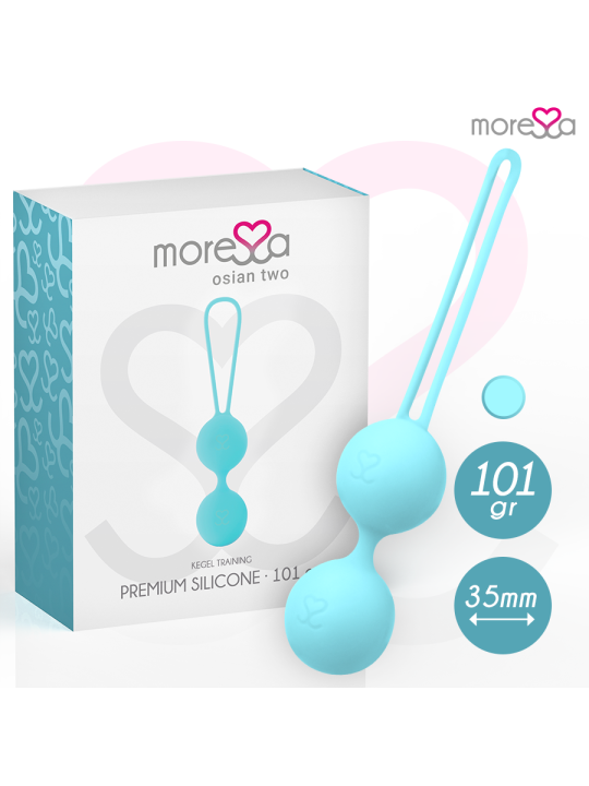 MORESSA - OSIAN TWO ENTRENAMIENTO SUELO PELVICO 101gr PREMIUM SILICONA