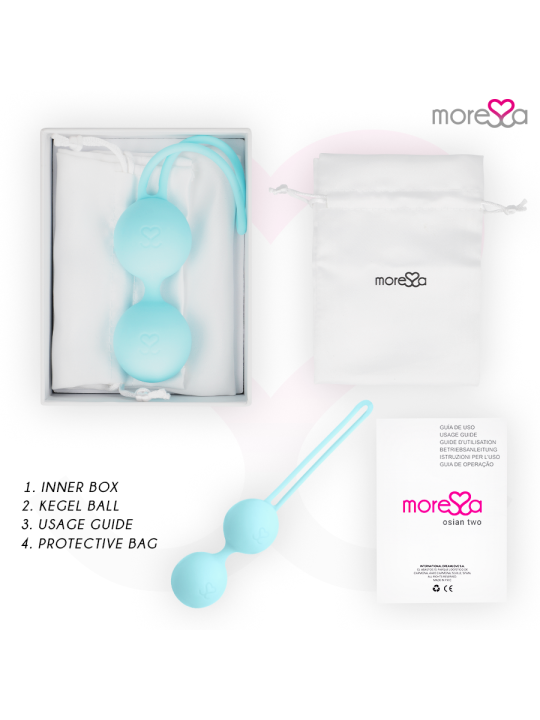 MORESSA - OSIAN DUE SILICONE PREMIUM TURCHESE