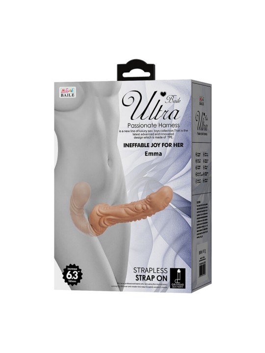 BAILE - EMMA TEXTURED DOUBLE PENETRATION STRAP-ON FLESH