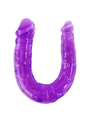 BAILE - DOUBLE DILDO IN LILAC FLEXIBLE JELLY