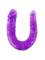 BAILE - DOPPIO DILDO IN JELLY FLESSIBILE LILLA