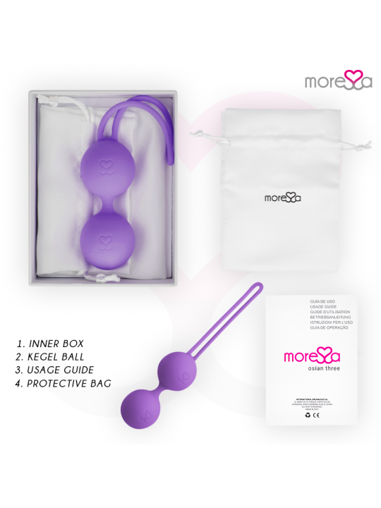 MORESSA - OSIAN THREE ENTRENAMIENTO SUELO PELVICO 85 gr PREMIUM SILICO