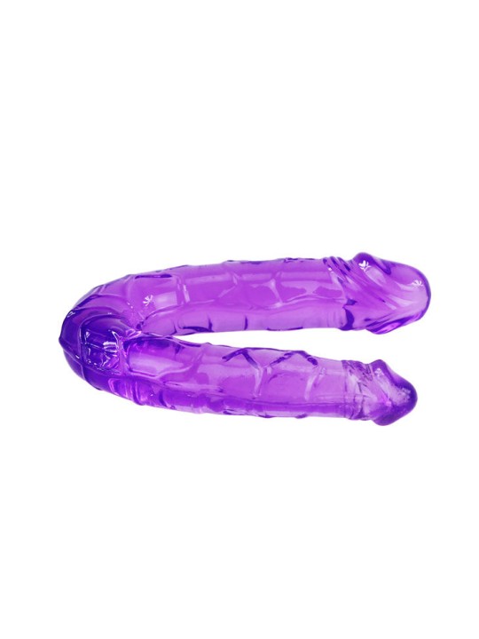 BAILE - DOPPIO DILDO IN JELLY FLESSIBILE LILLA