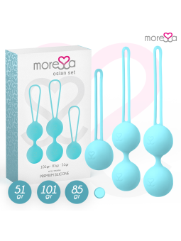 MORESSA - CONJUNTO OSIAN SILICONE PREMIUM TURQUESA