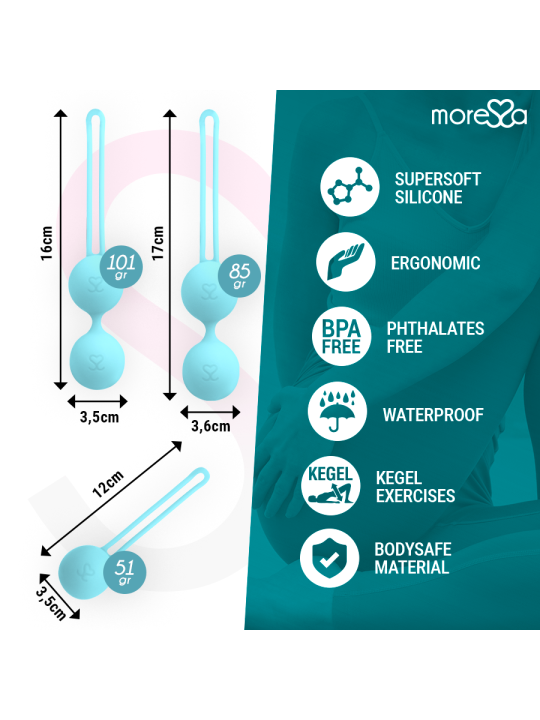 MORESSA - OSIAN SET PREMIUM TURQUOISE SILICONE