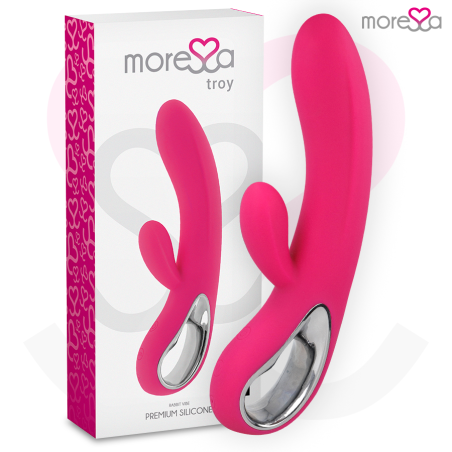MORESSA - TROY MASAJEADOR PUNTO G Y CLITORIS PREMIUM SILICONE RECARGAB