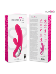 MORESSA - TROY MASAJEADOR PUNTO G Y CLITORIS PREMIUM SILICONE RECARGAB