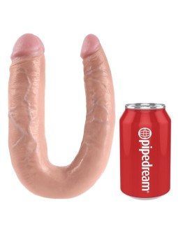 KING COCK - DUBBELE PENETRATIE DILDO 17,8 CM NATUURLIJK