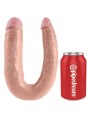 KING COCK - DUBBELE PENETRATIE DILDO 17,8 CM NATUURLIJK