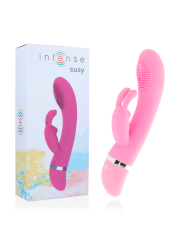 INTENSE - SUSY VIBRADOR OSCILANTE SILICONA RABBIT ROSA
