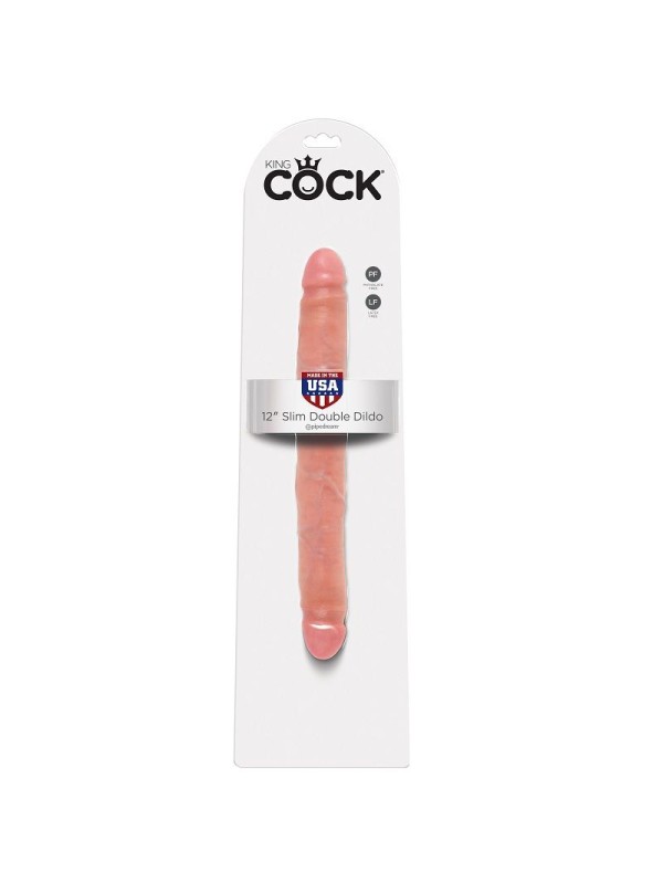 KING COCK - DILDO DOBLE NATURAL 30 CM