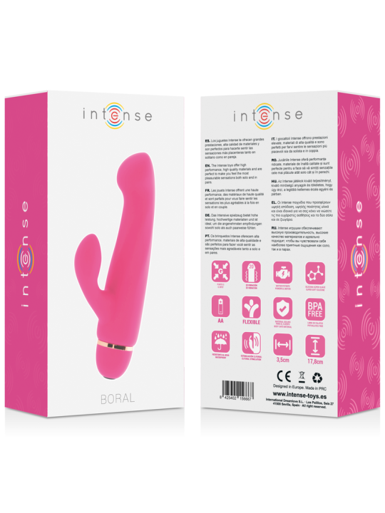 INTENSE - BORAL 20 VELOCIDADES SILICONE ROSA