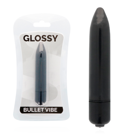 GLOSSY - DUNNE ZWARTE VIBRATOR