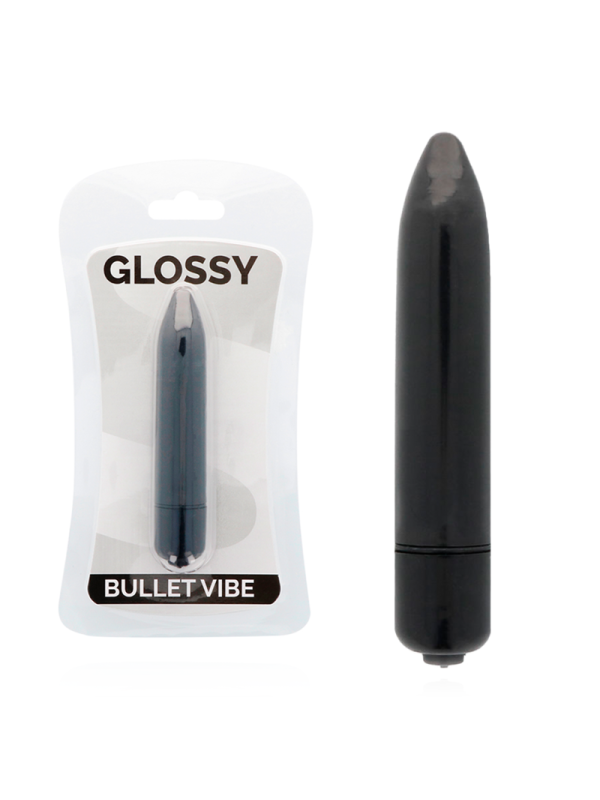 GLOSSY - DUNNE ZWARTE VIBRATOR
