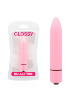 GLOSSY - DUNNE VIBRATOR FEL ROZE
