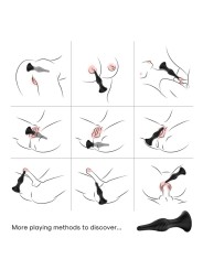ARMONY - VIBRADOR E PLUG ANAL CONTROLE REMOTO PRETO