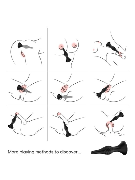 ARMONY - VIBRADOR E PLUG ANAL CONTROLE REMOTO PRETO