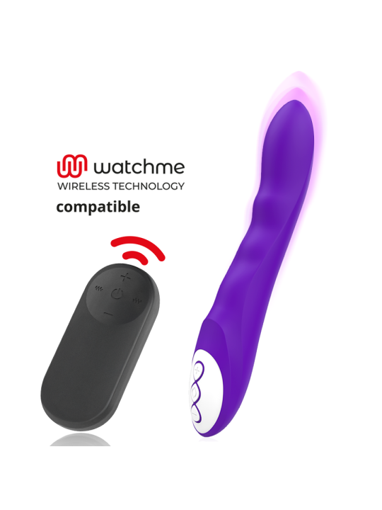 GALATEA - DANTE VIBRATORE VIOLA + TELECOMANDO WATCHME