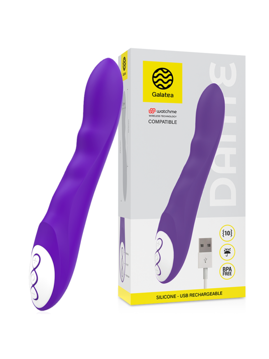 GALATEA - DANTE VIBROMASSEUR VIOLET + TÉLÉCOMMANDE WATCHME