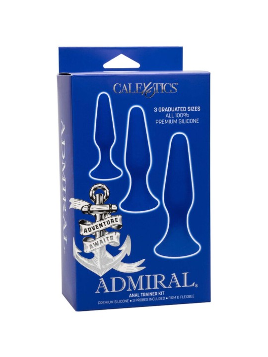 CALEXOTICS - ADMIRAL KIT 3 PLUG ANAL AZUL